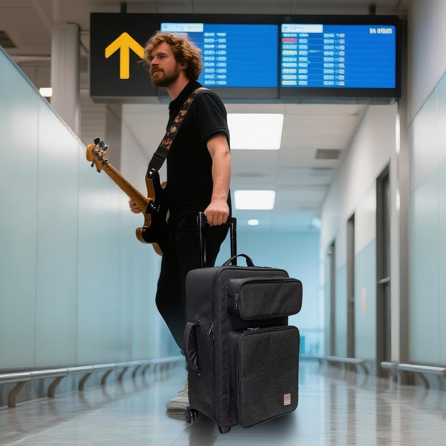 Wishmade AD100 Harmonium Cases With Handle,Waterproof and shock-resistant & Extra-large pocket