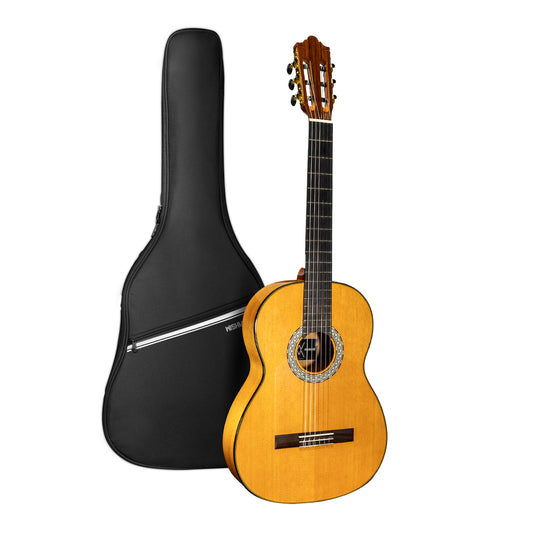 Wishmade GLF-240 Flamenco Guitar - 39 Inch Classical Acoustic Nylon String Guitar for Beginner Adults with Gig Bag