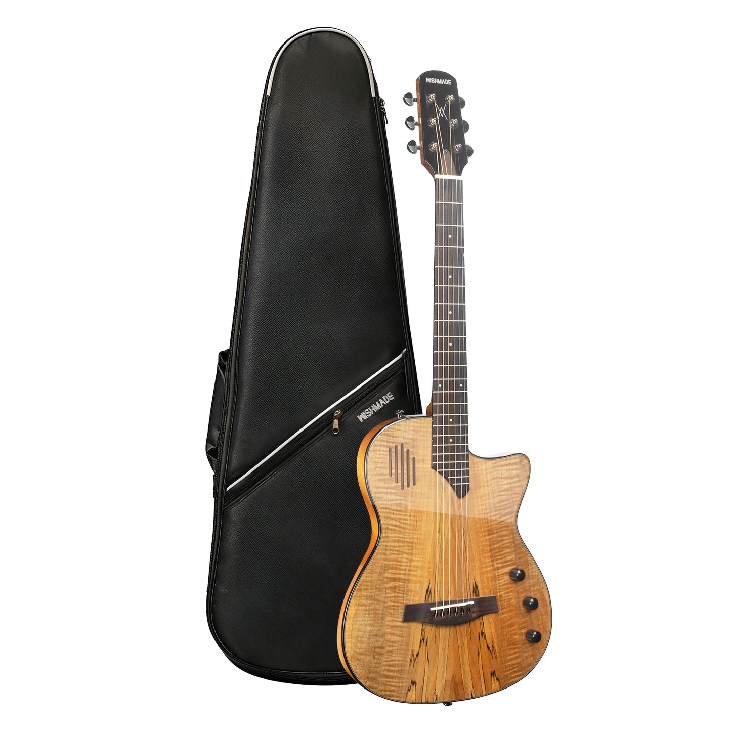 WISHMADE AS-530 Acoustic Electric Guitar 39-Inch,Cutaway Guitar with Pickup,Dual Acoustic＆Electric Modes