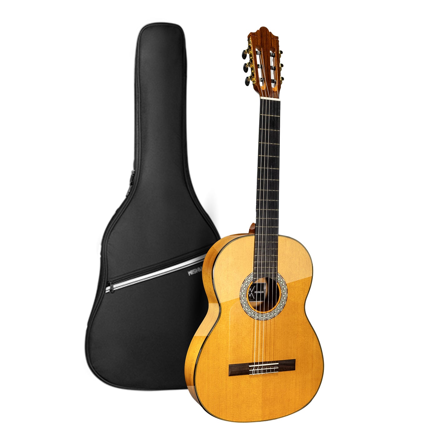 Wishmade GLF-240 Flamenco Guitar - 39 Inch Classical Acoustic Nylon String Guitar for Beginner Adults with Gig Bag