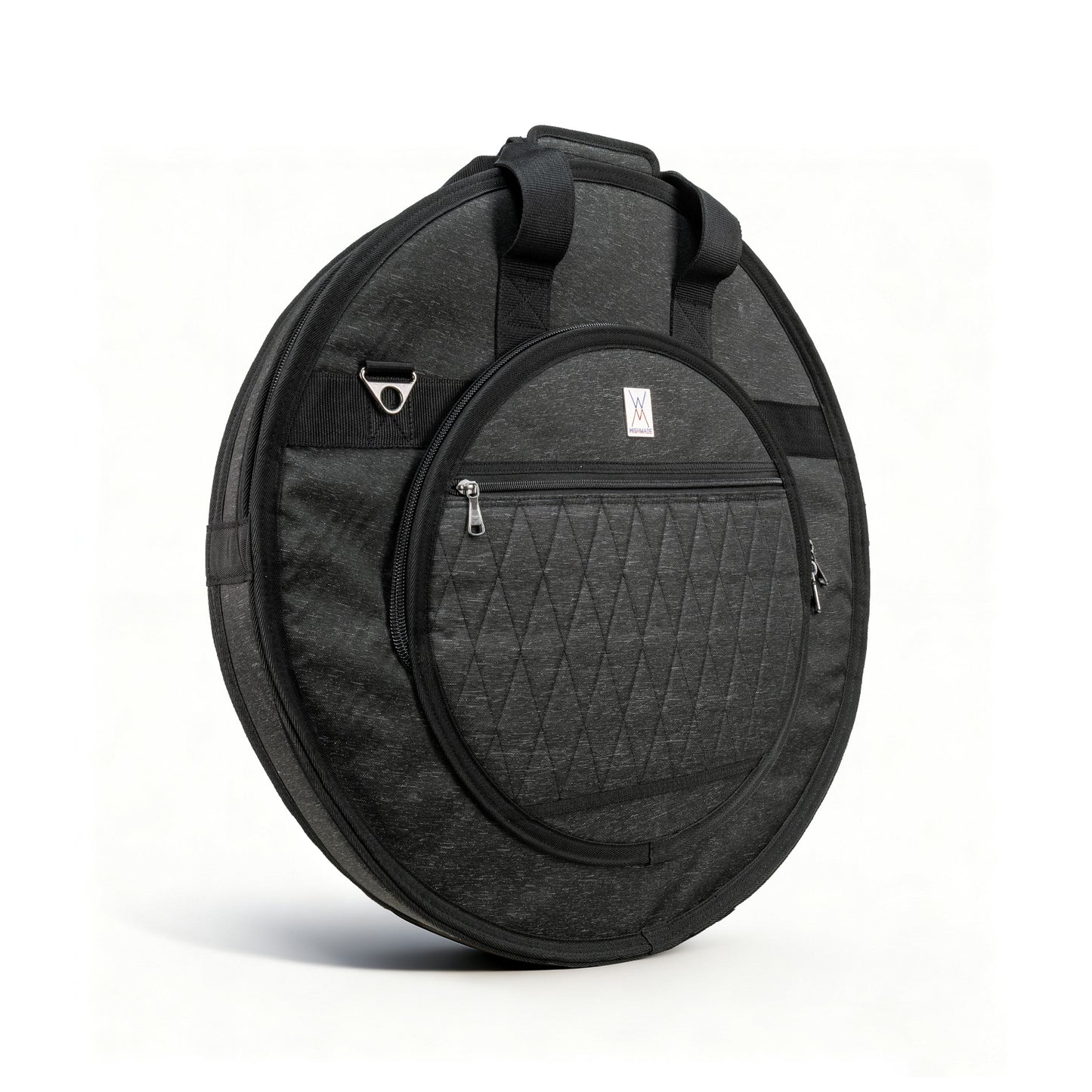 Upgraded Cymbal Bag, Double Layer Cymbal Case with 25mm Padded Divider, Handles and Backpack Straps for Cymbals and Accessories