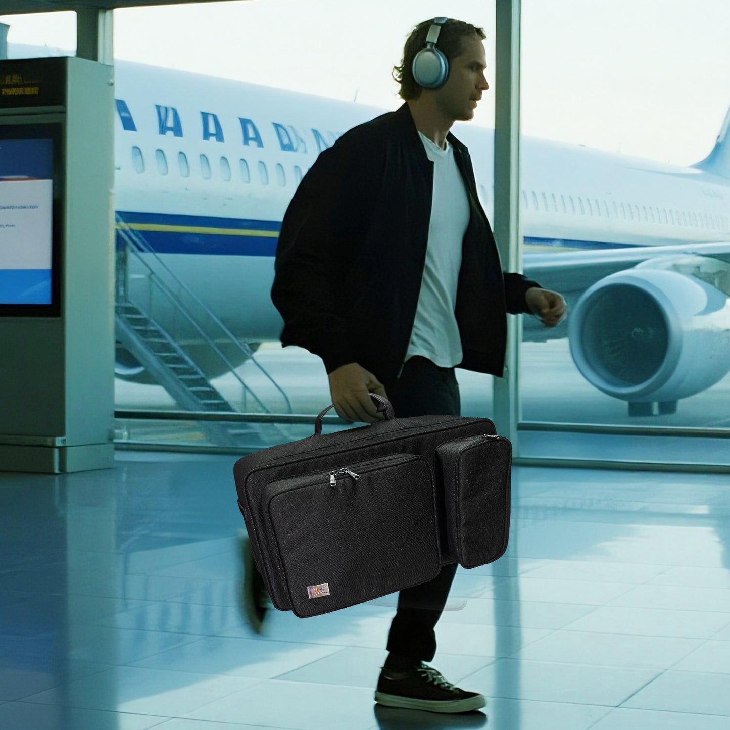Wishmade AD100 Harmonium Cases With Handle,Waterproof and shock-resistant & Extra-large pocket